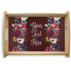Boho Natural Wooden Tray - Small (Personalized)