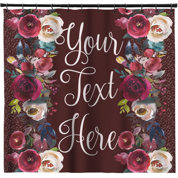 Custom Boho Shower Curtain (Personalized)