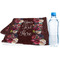 Boho Sports Towel Folded with Water Bottle