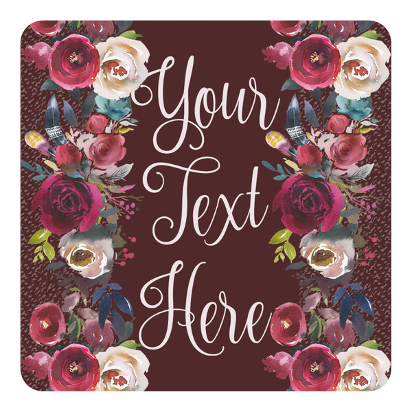 Custom Boho Square Decal - Small (Personalized)
