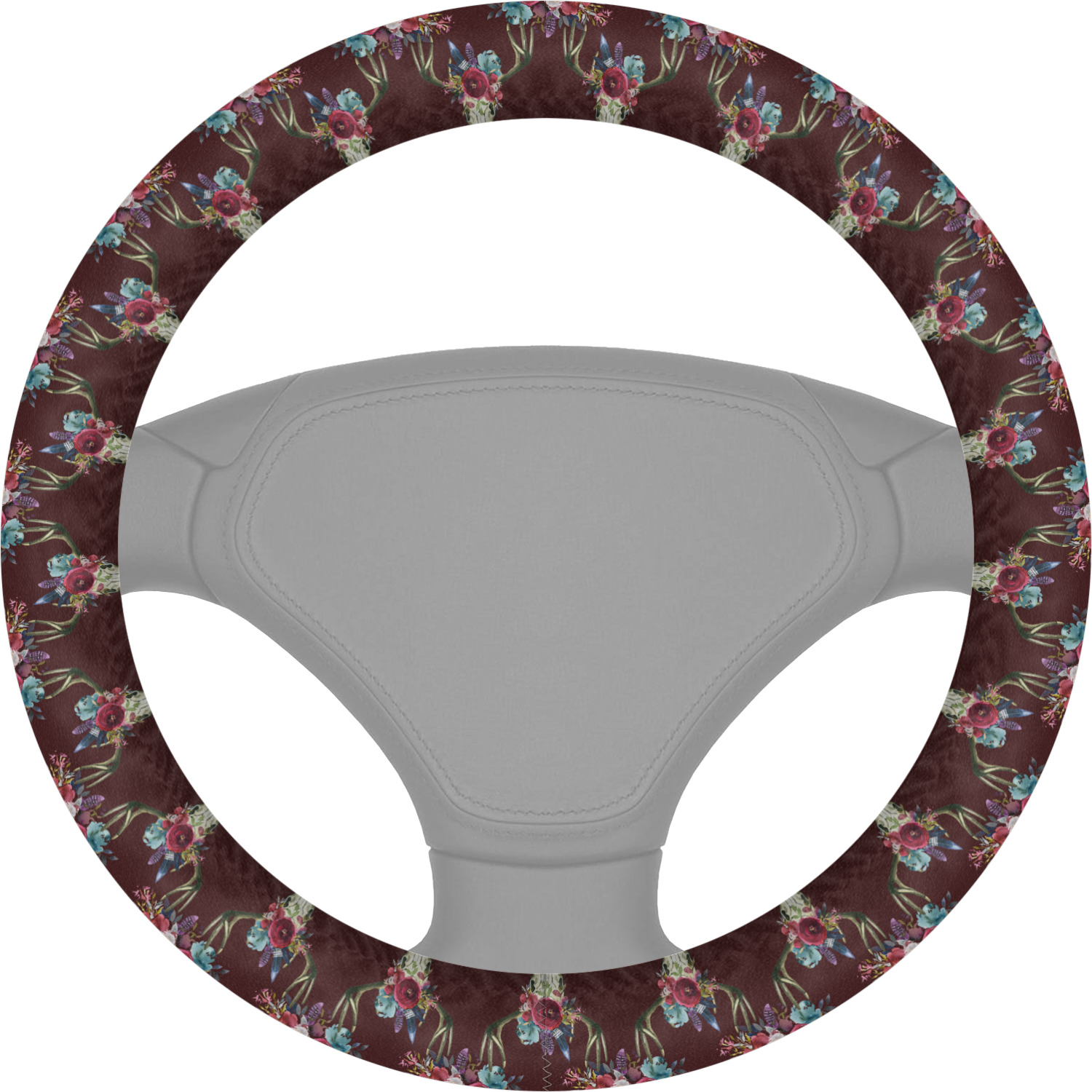 Boho Steering Wheel Cover (Personalized) - YouCustomizeIt