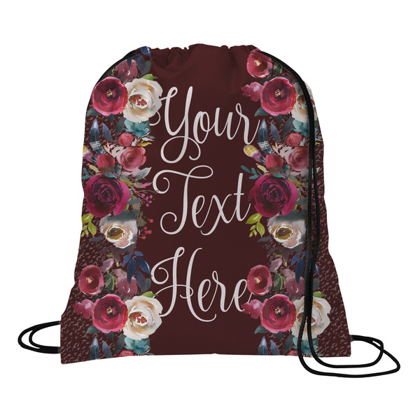 Custom Boho Drawstring Backpack - Large (Personalized)