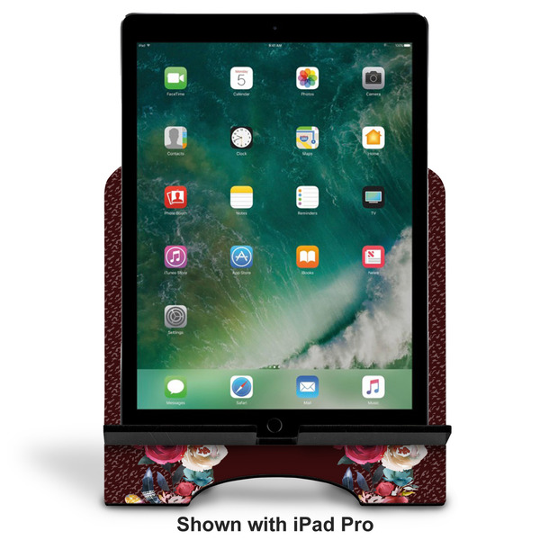 Boho Stylized Tablet Stand - Front with ipad