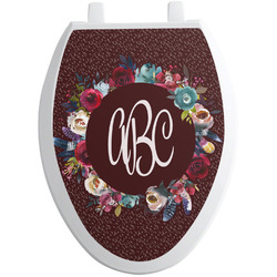 Boho Toilet Seat Decal - Elongated (Personalized)
