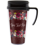 Boho Acrylic Travel Mug with Handle (Personalized)