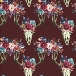 Boho Wallpaper & Surface Covering (Water Activated 24"x 24" Sample)