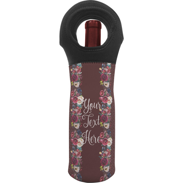 Custom Boho Wine Tote Bag (Personalized)