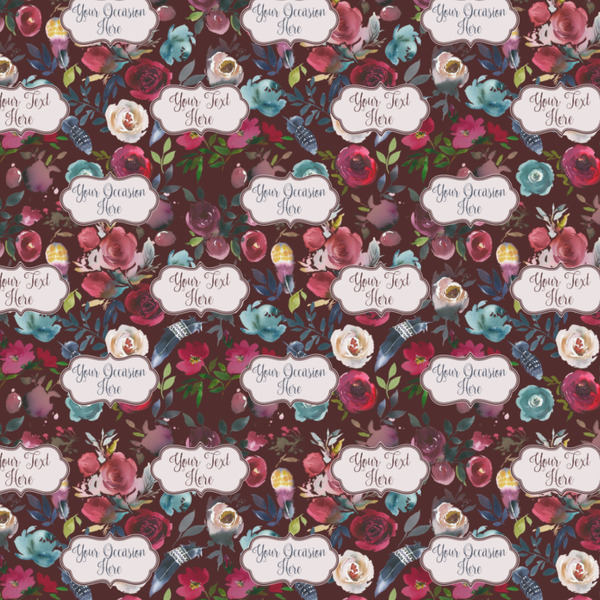 Boho Wrapping Paper Square