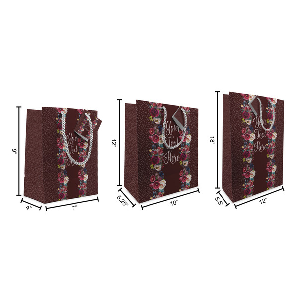 Boho Gift Bags - All Sizes - Dimensions