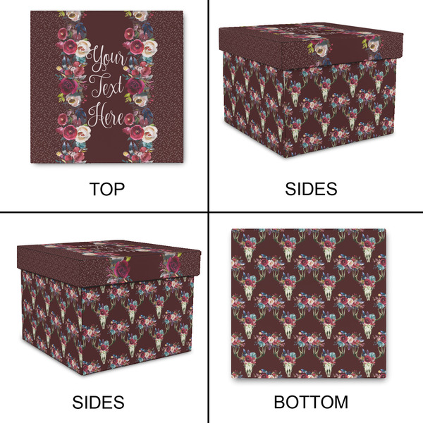 Boho Gift Boxes with Lid - Canvas Wrapped - Large - Approval