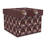 Boho Gift Box with Lid - Canvas Wrapped - Large (Personalized)