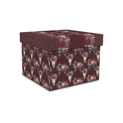 Boho Gift Box with Lid - Canvas Wrapped - Small (Personalized)