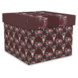 Boho Gift Box with Lid - Canvas Wrapped - X-Large (Personalized)