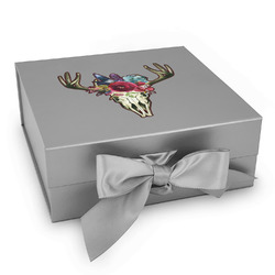 Boho Gift Box with Magnetic Lid - Silver