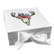 Boho Gift Boxes with Magnetic Lid - White - Front