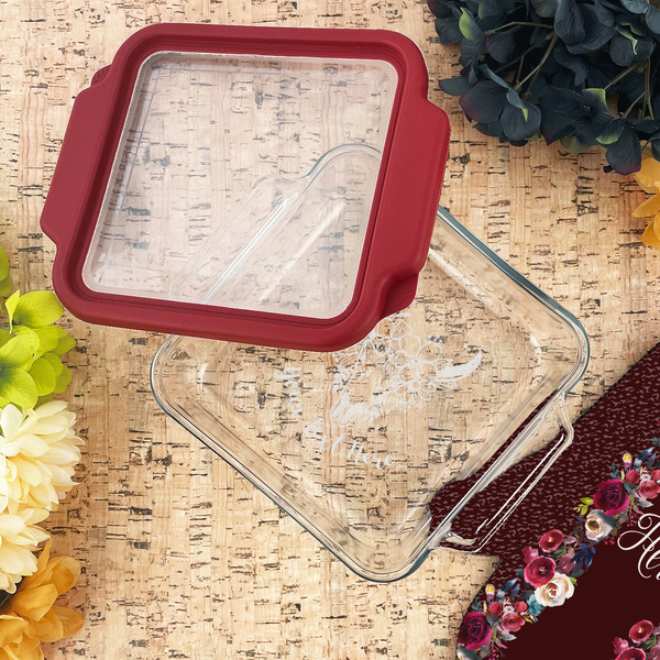 Boho Glass Cake Dish - LIFESTYLE (8x8)