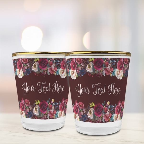 Boho Glass Shot Glass - with gold rim - LIFESTYLE