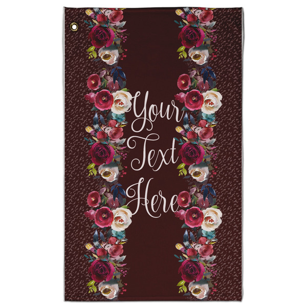 Custom Boho Golf Towel - Poly-Cotton Blend - Large w/ Name or Text