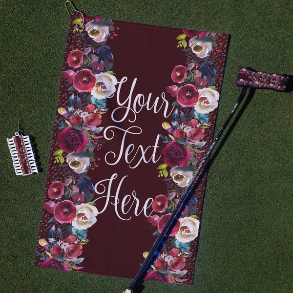 Custom Boho Golf Towel Gift Set (Personalized)
