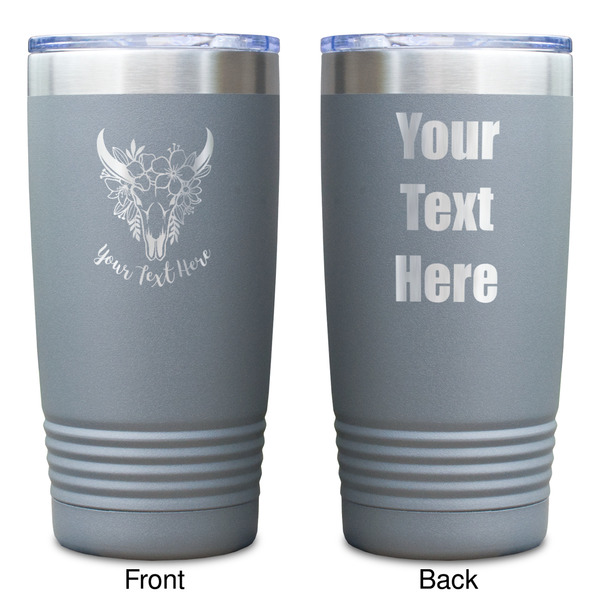 Boho Gray Polar Camel Tumbler - 20oz - Double Sided - Approval