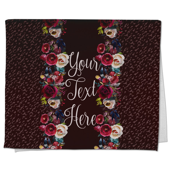 Custom Boho Kitchen Towel - Poly Cotton w/ Name or Text