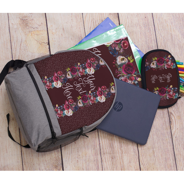 Boho Large Backpack - Gray - With Stuff