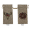 Boho Large Burlap Gift Bag - Front & Back (Personalized)