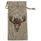 Boho Large Burlap Gift Bag - Front