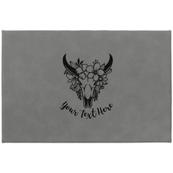 Boho Large Gift Box w/ Engraved Leather Lid (Personalized)