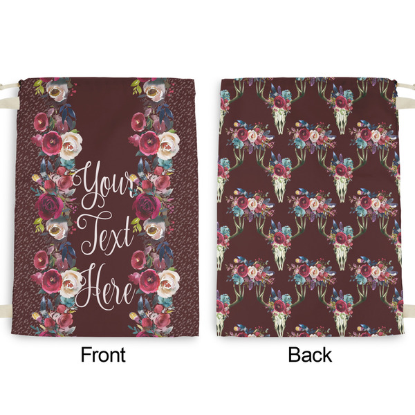 Boho Large Laundry Bag - Front & Back View