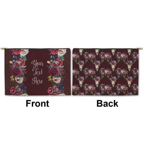 Boho Large Zipper Pouch Approval (Front and Back)