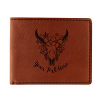 Boho Leatherette Bifold Wallet - Single Sided (Personalized)