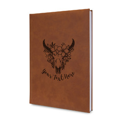 Boho Leather Sketchbook - Small - Single Sided (Personalized)