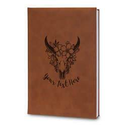 Boho Leatherette Journal - Large - Double Sided (Personalized)