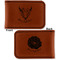 Boho Leatherette Magnetic Money Clip - Front and Back
