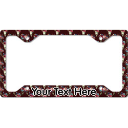 Boho License Plate Frame - Style C (Personalized)