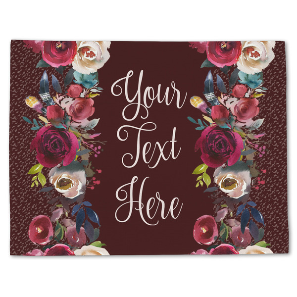 Custom Boho Single-Sided Linen Placemat - Single w/ Name or Text