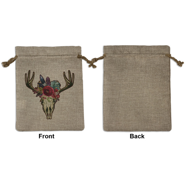 Boho Medium Burlap Gift Bag - Front Approval