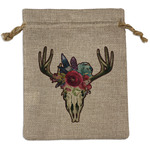 Boho Medium Burlap Gift Bag - Front