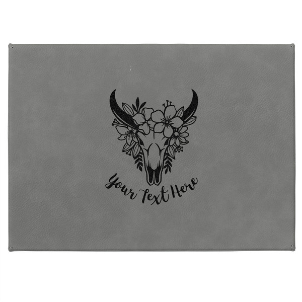 Boho Medium Gift Box with Engraved Leather Lid - Approval