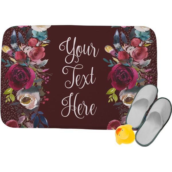 Custom Boho Memory Foam Bath Mat - 34"x21" (Personalized)