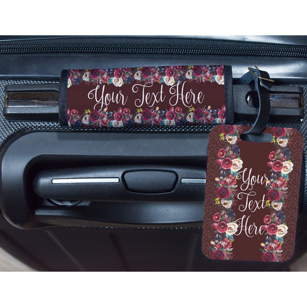 Boho Metal Luggage Tag & Handle Wrap - In Context