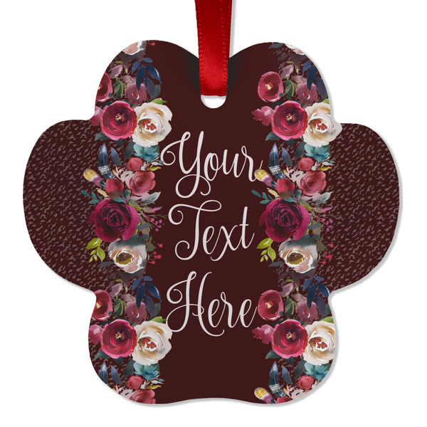 Boho Metal Paw Ornament - Front