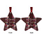 Boho Metal Star Ornament - Front and Back