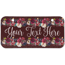 Boho Mini/Bicycle License Plate (2 Holes) (Personalized)