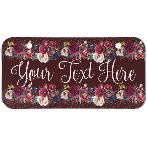 Boho Mini Bicycle License Plate - Two Holes