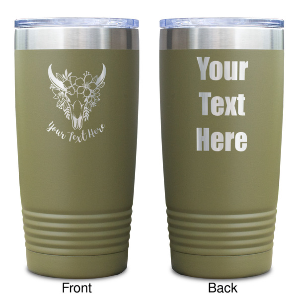 Boho Olive Polar Camel Tumbler - 20oz - Double Sided - Approval