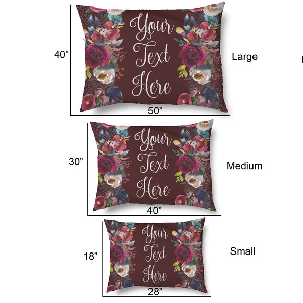 Boho Outdoor Dog Beds - SIZE CHART