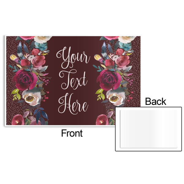 Boho Disposable Paper Placemat - Front & Back