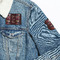 Boho Patches Lifestyle Jean Jacket Detail